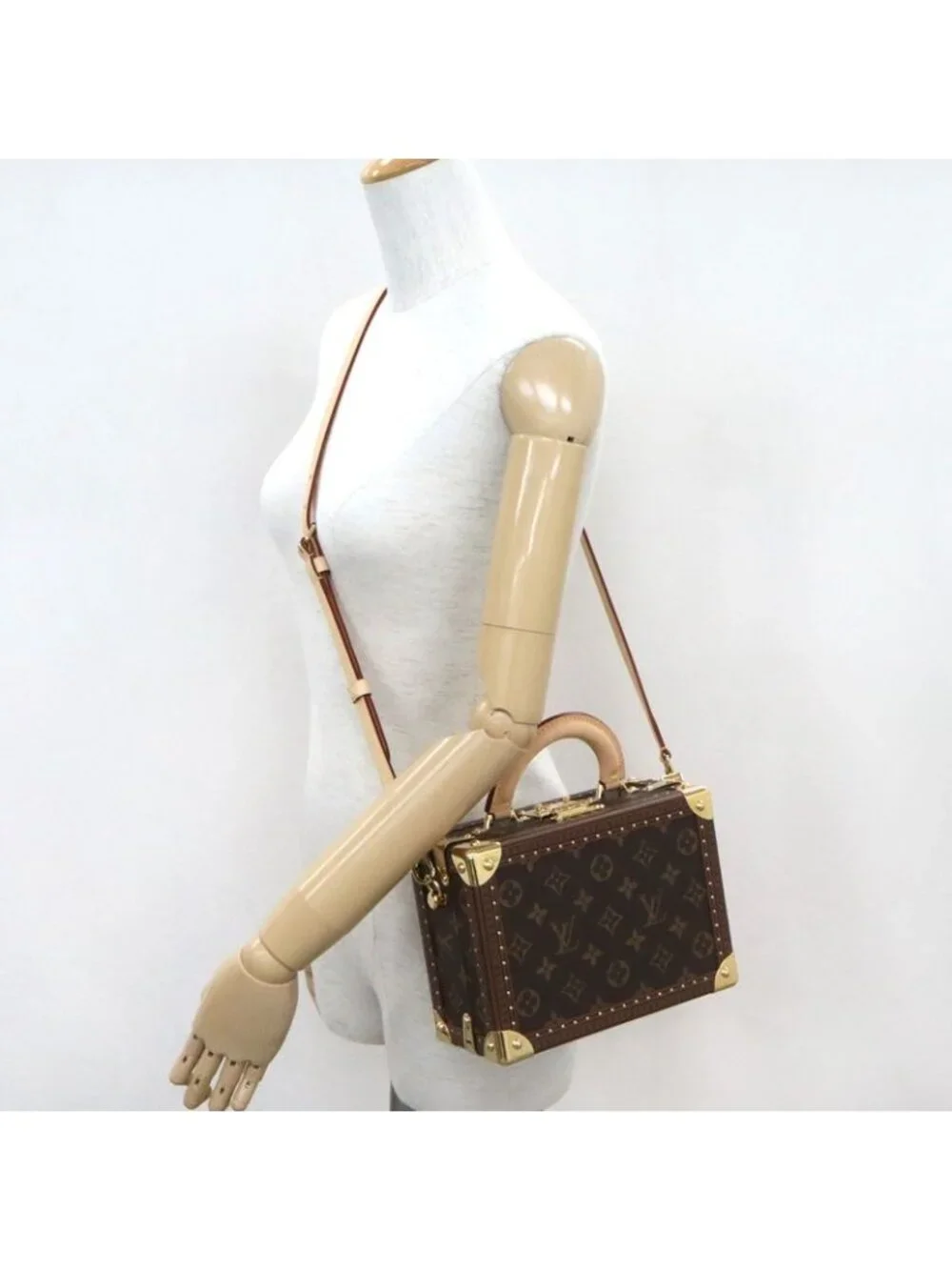 Louis Vuitton Monogram Petite Valise Trunk 2-Way Handbag